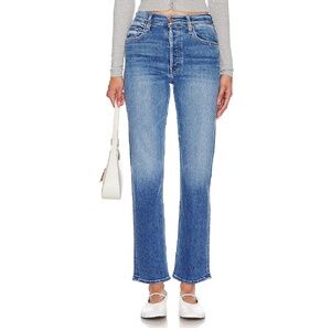 MOTHER the Tomcat high waist crop straight leg jeans - size 28
